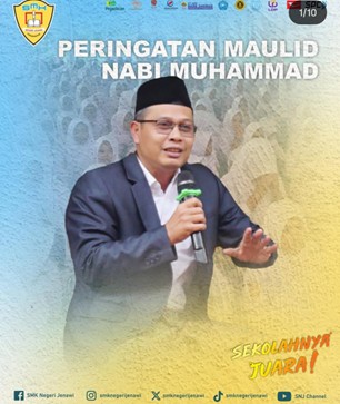 Momentum Teladani Akhlak Nabi Muhammad SAW  di SMK Negeri Jenawi